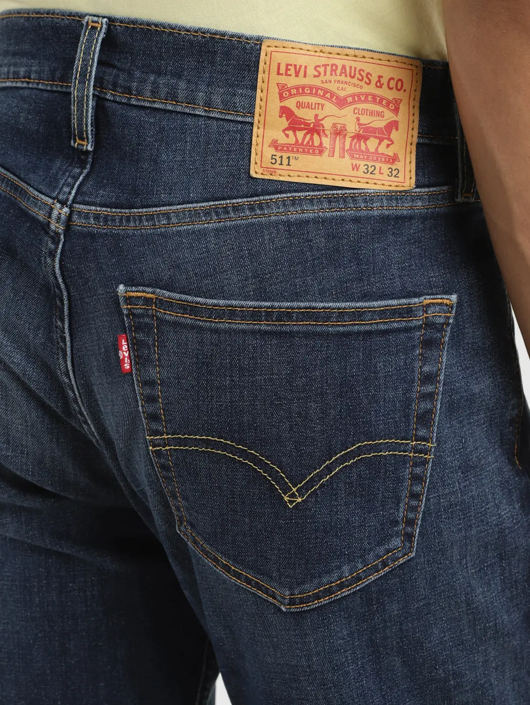 Men's 511 Blue Slim Fit Mid Rise Jeans 6