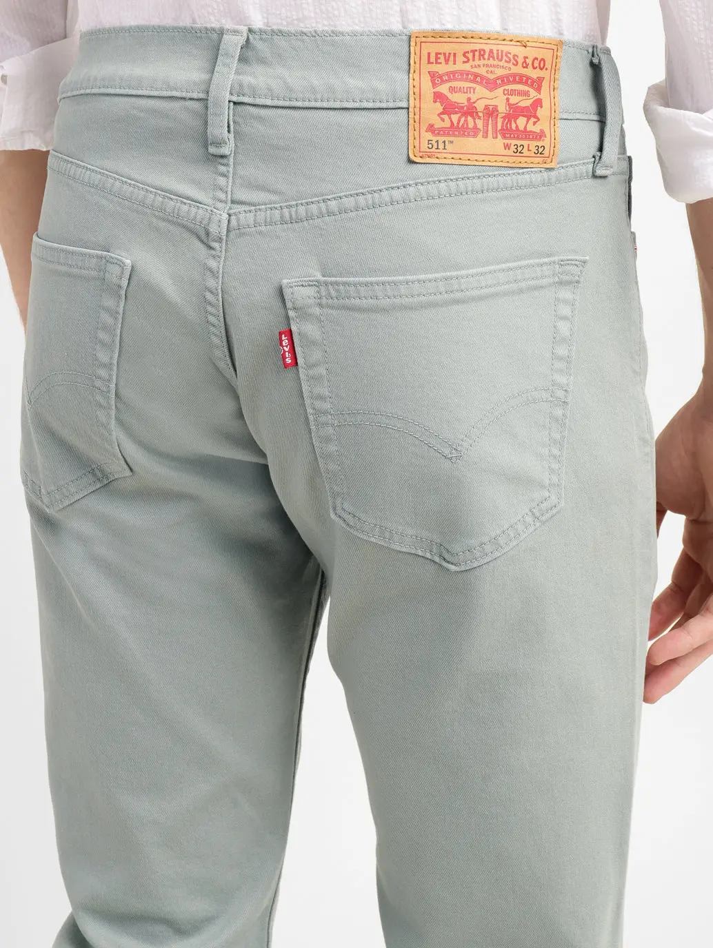 Men's 511 Grey Slim Fit Mid Rise Jeans 6