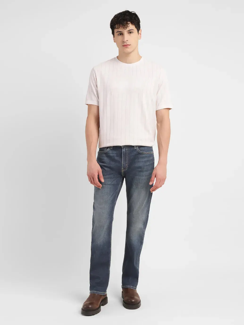 Men's 511 Blue Slim Fit Mid Rise Jeans 1
