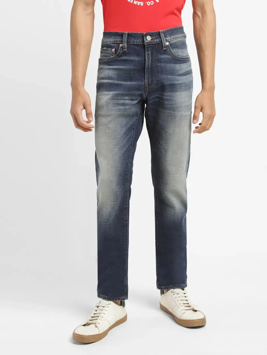 Men's 511 Blue Slim Fit Mid Rise Jeans 1