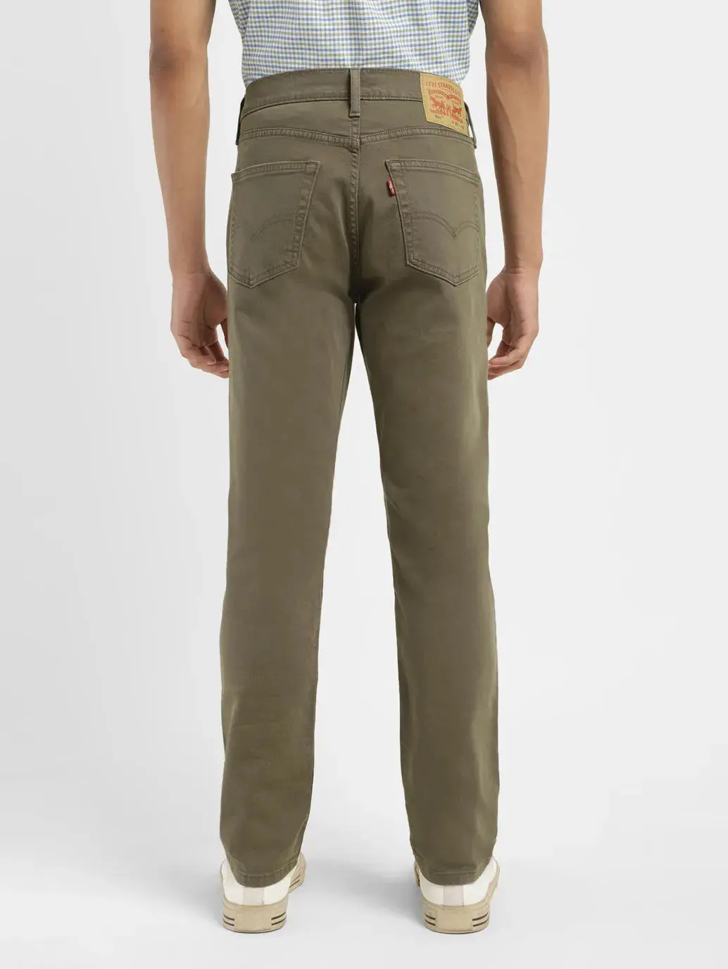 Men's 511 Olive Green Slim Fit Mid Rise Jeans 3