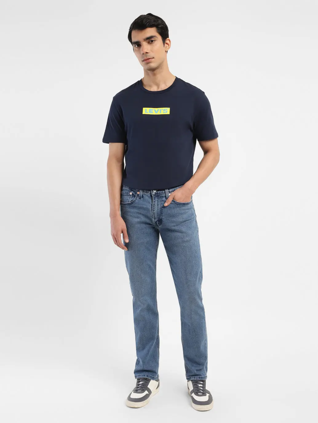 Men's 511 Blue Slim Fit Mid Rise Jeans 1