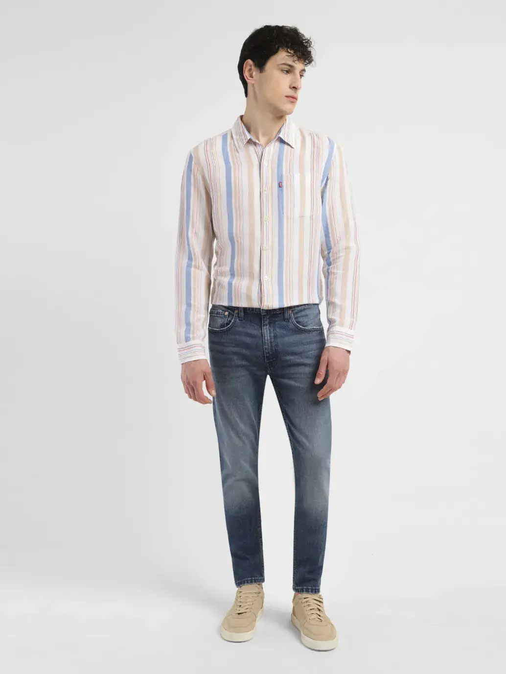 Men's 511 Blue Slim Fit Mid Rise Jeans 1