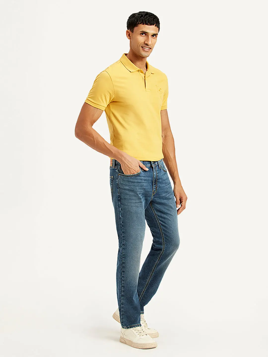 Men's 511 Blue Slim Fit Mid Rise Jeans 3