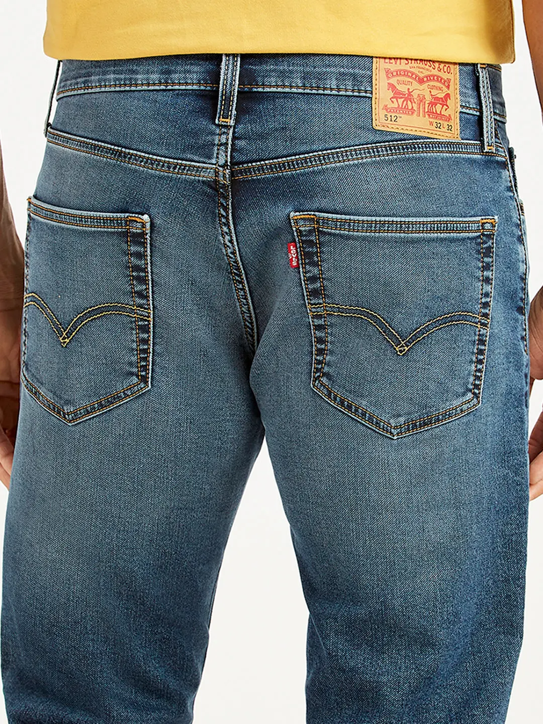 Men's 511 Blue Slim Fit Mid Rise Jeans 5