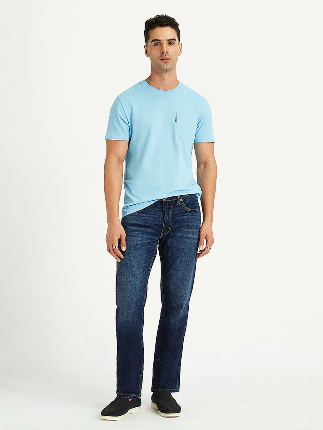 Men's 511 Blue Slim Fit Mid Rise Jeans 6