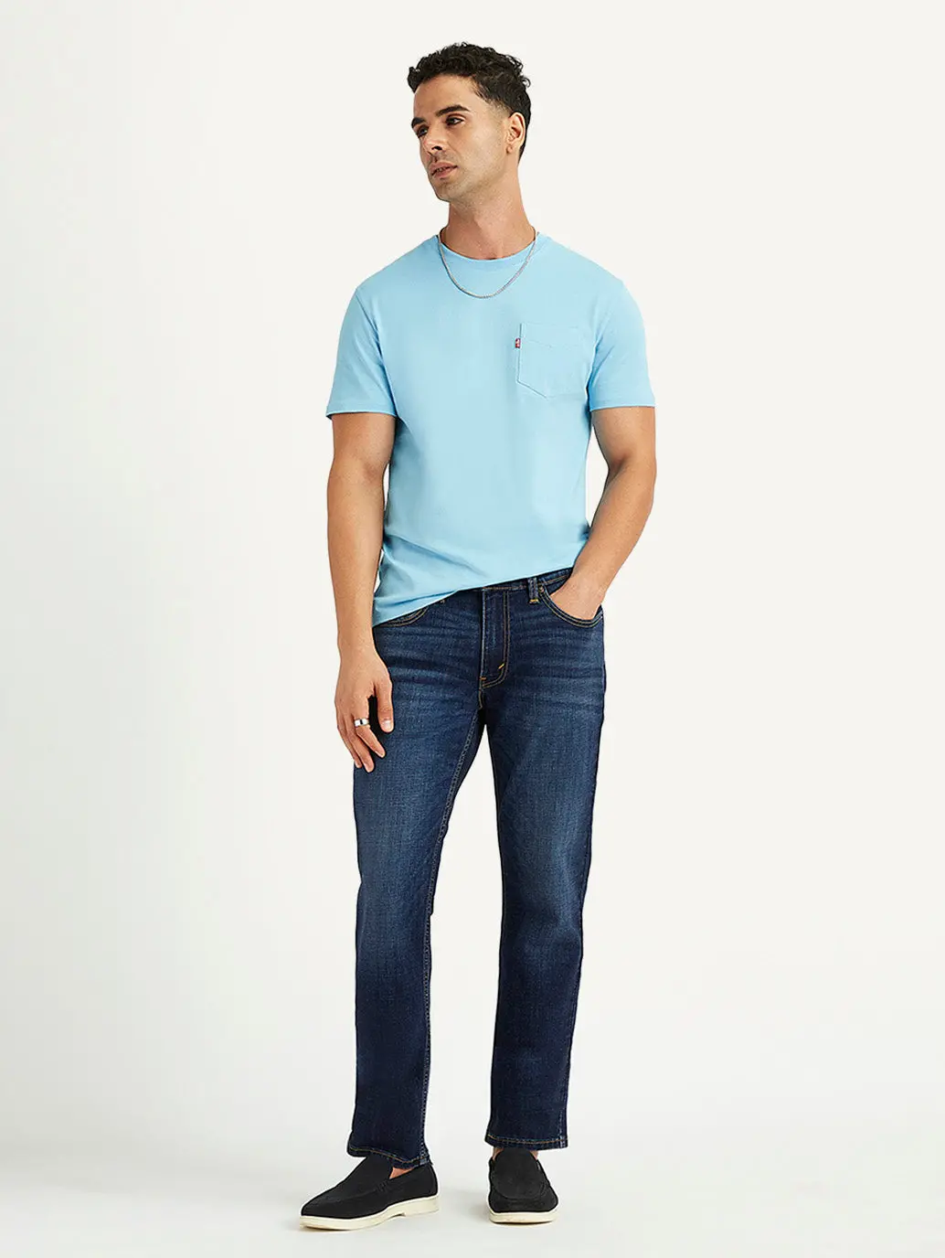 Men's 511 Blue Slim Fit Mid Rise Jeans 1