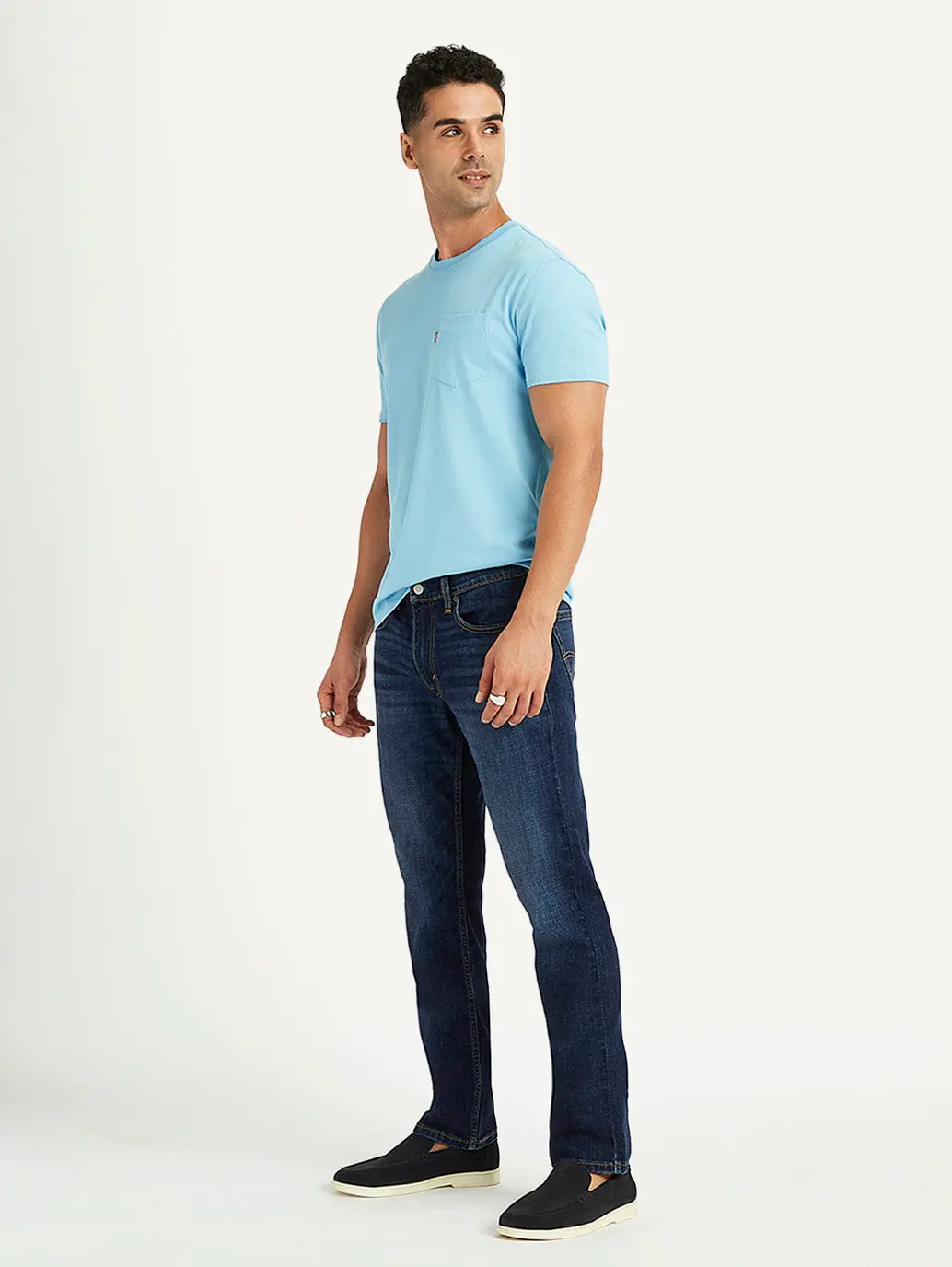 Men's 511 Blue Slim Fit Mid Rise Jeans 5