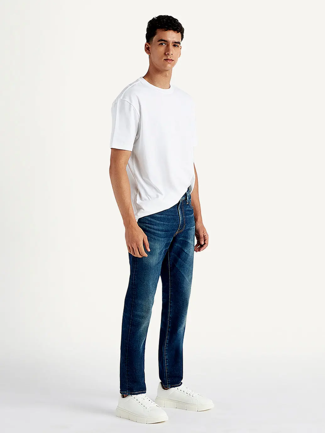 Men's 511 Blue Slim Fit Mid Rise Jeans 1