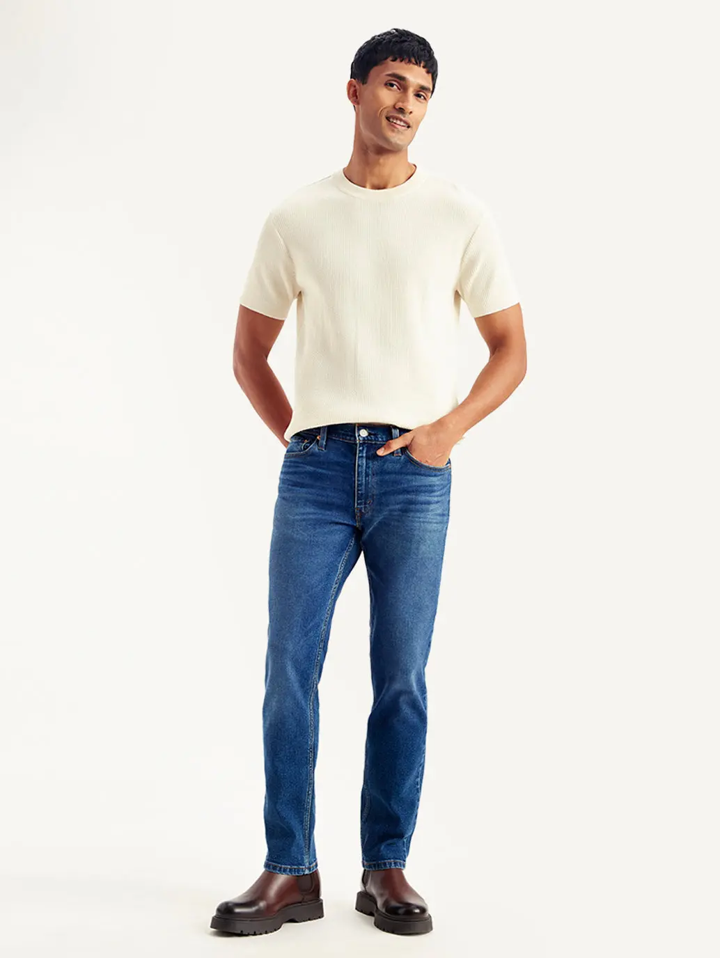 Men's 511 Blue Slim Fit Mid Rise Jeans 1