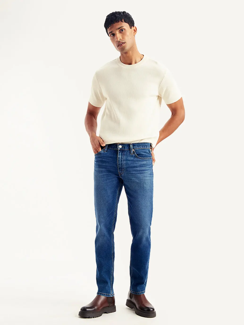 Men's 511 Blue Slim Fit Mid Rise Jeans 2