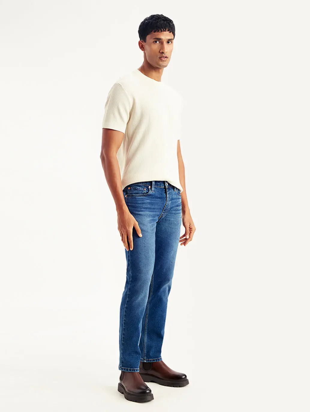Men's 511 Blue Slim Fit Mid Rise Jeans 5