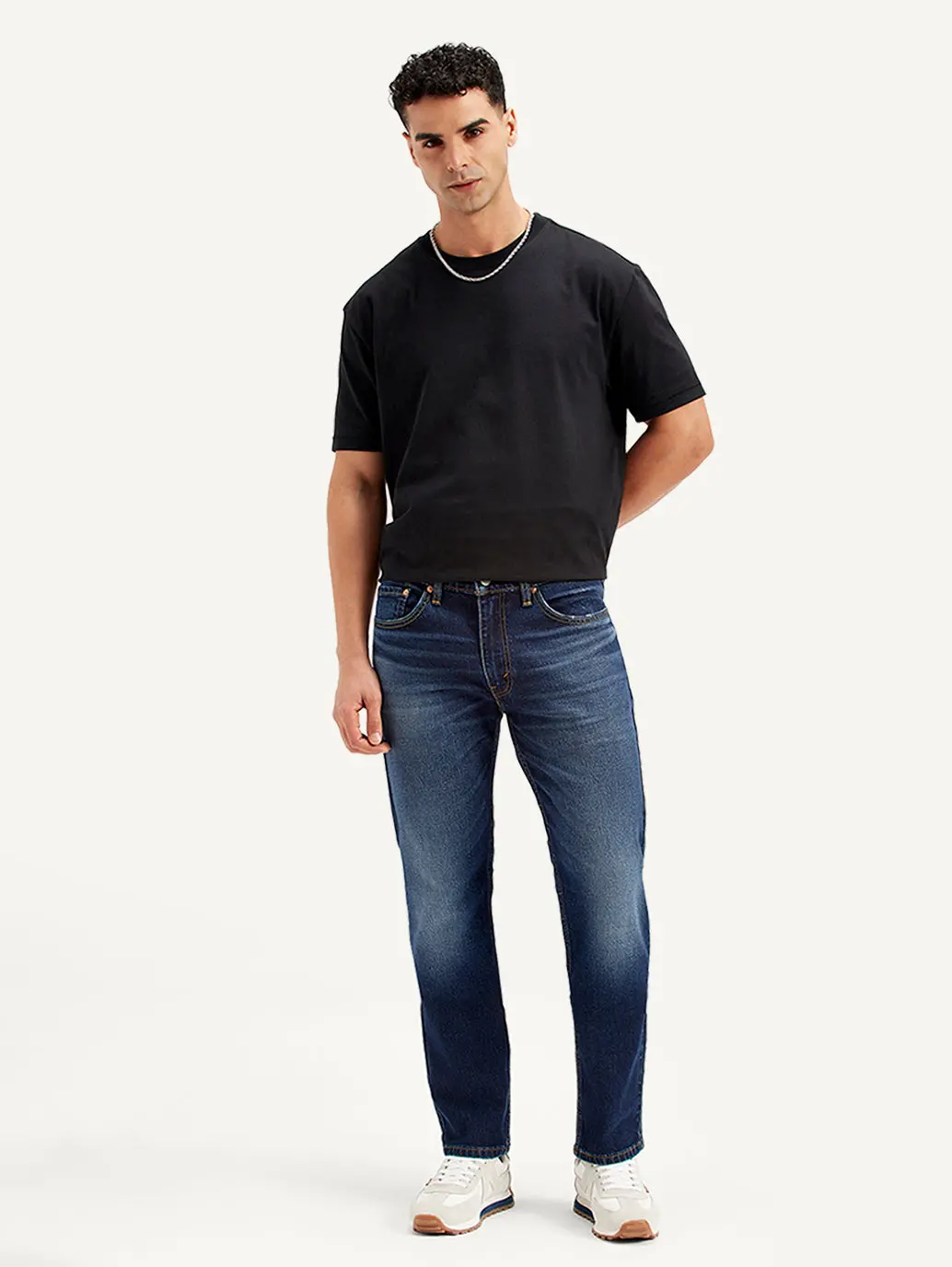Men's 511 Navy Blue Slim Fit Mid Rise Jeans 1