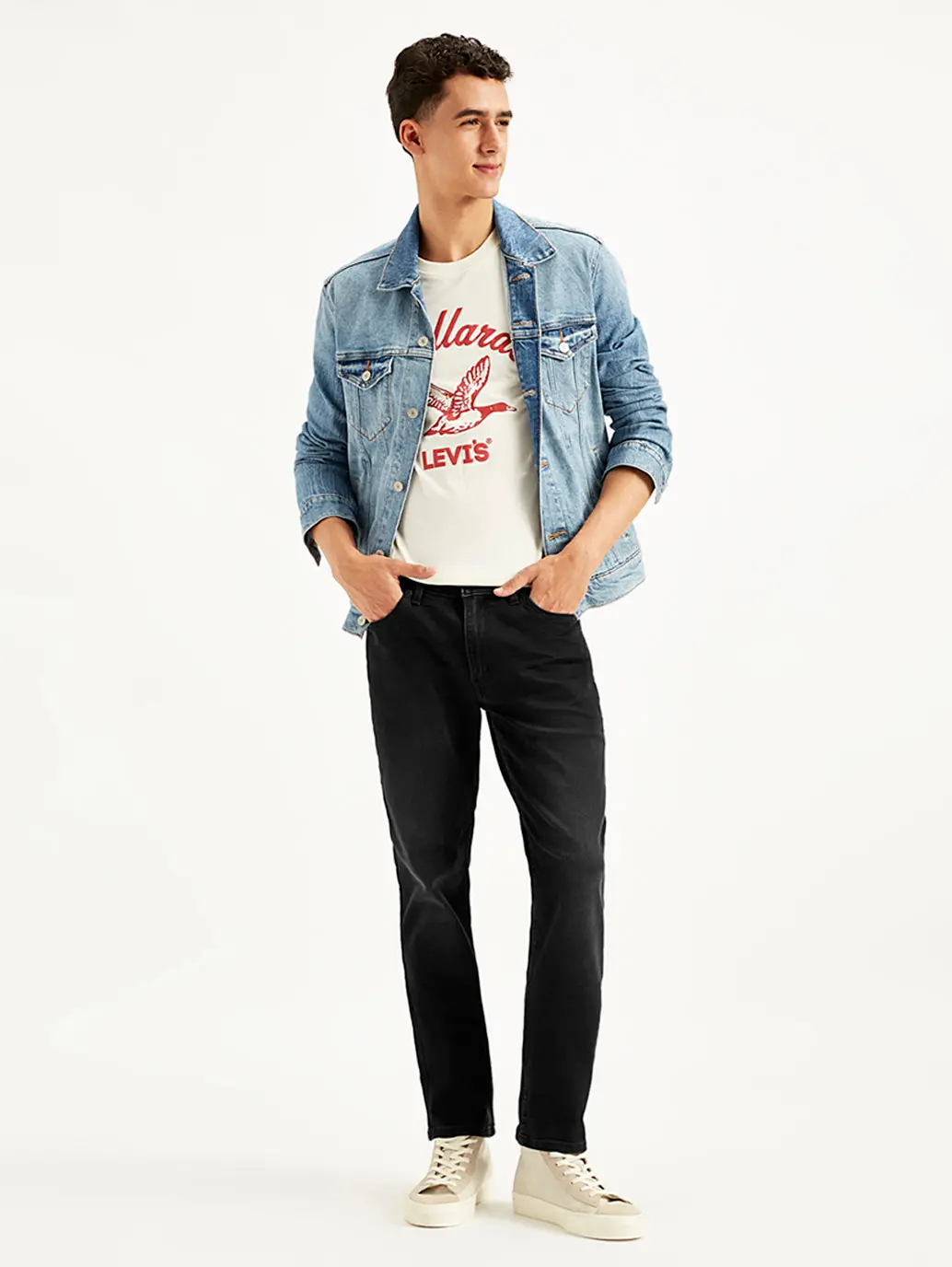Men's 511 Black Slim Fit Mid Rise Jeans 1