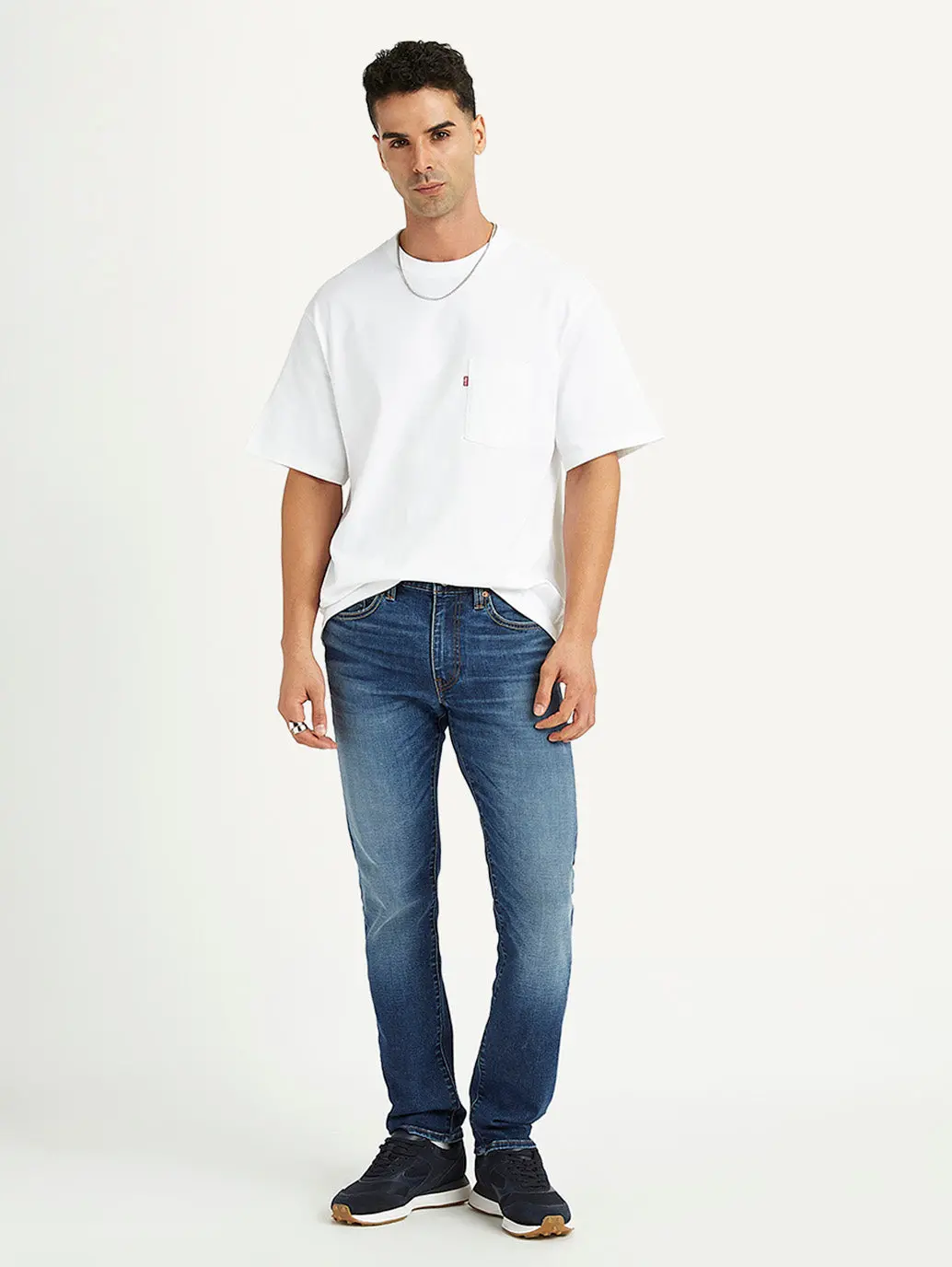 Men's 511 Blue Slim Fit Mid Rise Jeans 1