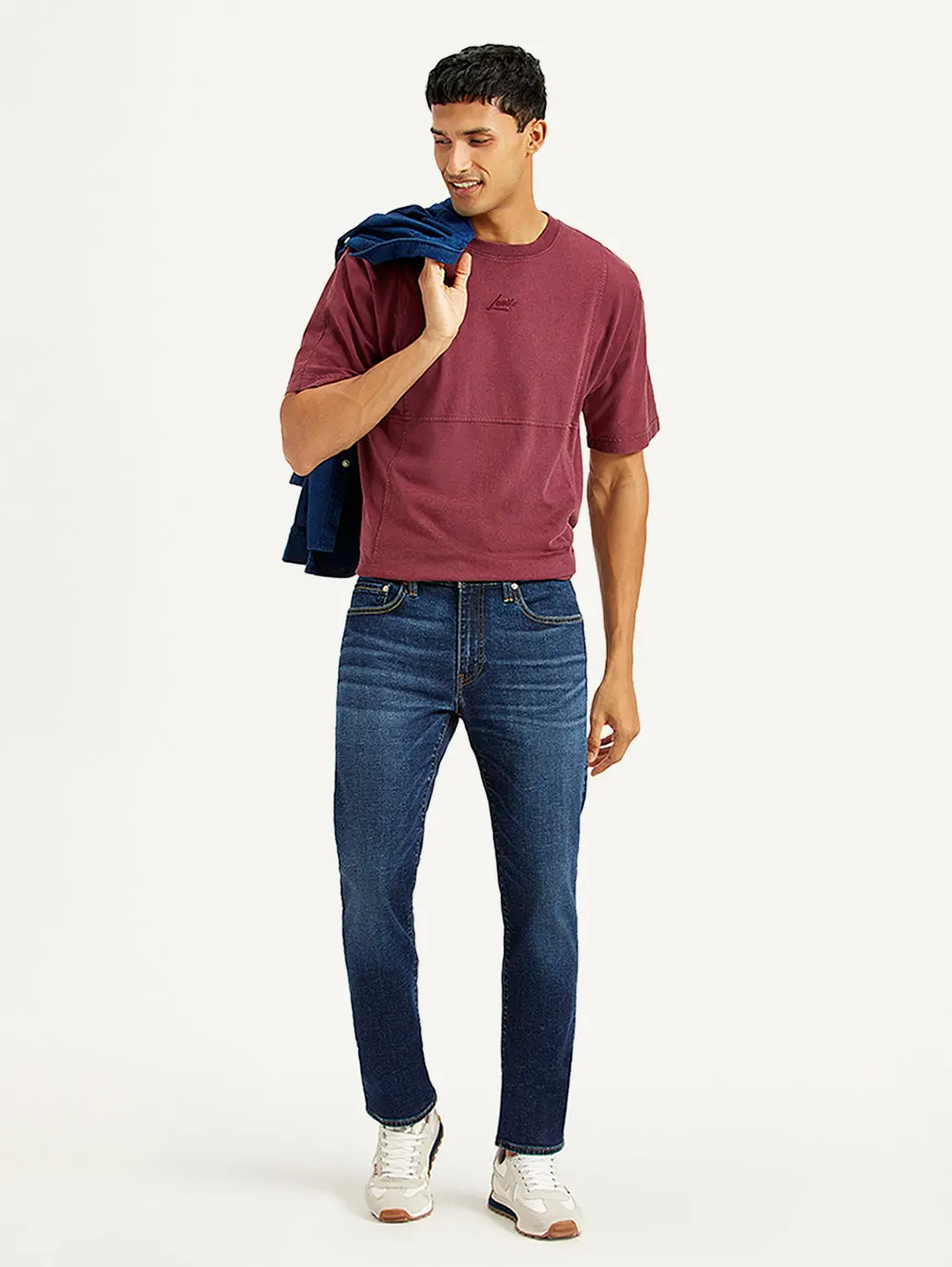 Men's 511 Dark Blue Slim Fit Mid Rise Jeans 1