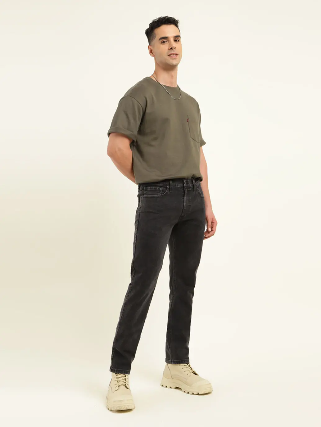 Men's 511 Black Slim Fit Mid Rise Jeans 1
