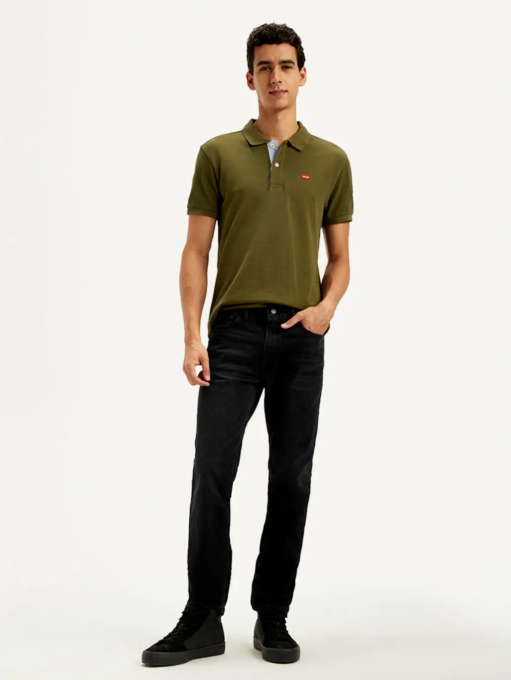 Men's 511 Black Slim Fit Mid Rise Jeans 1