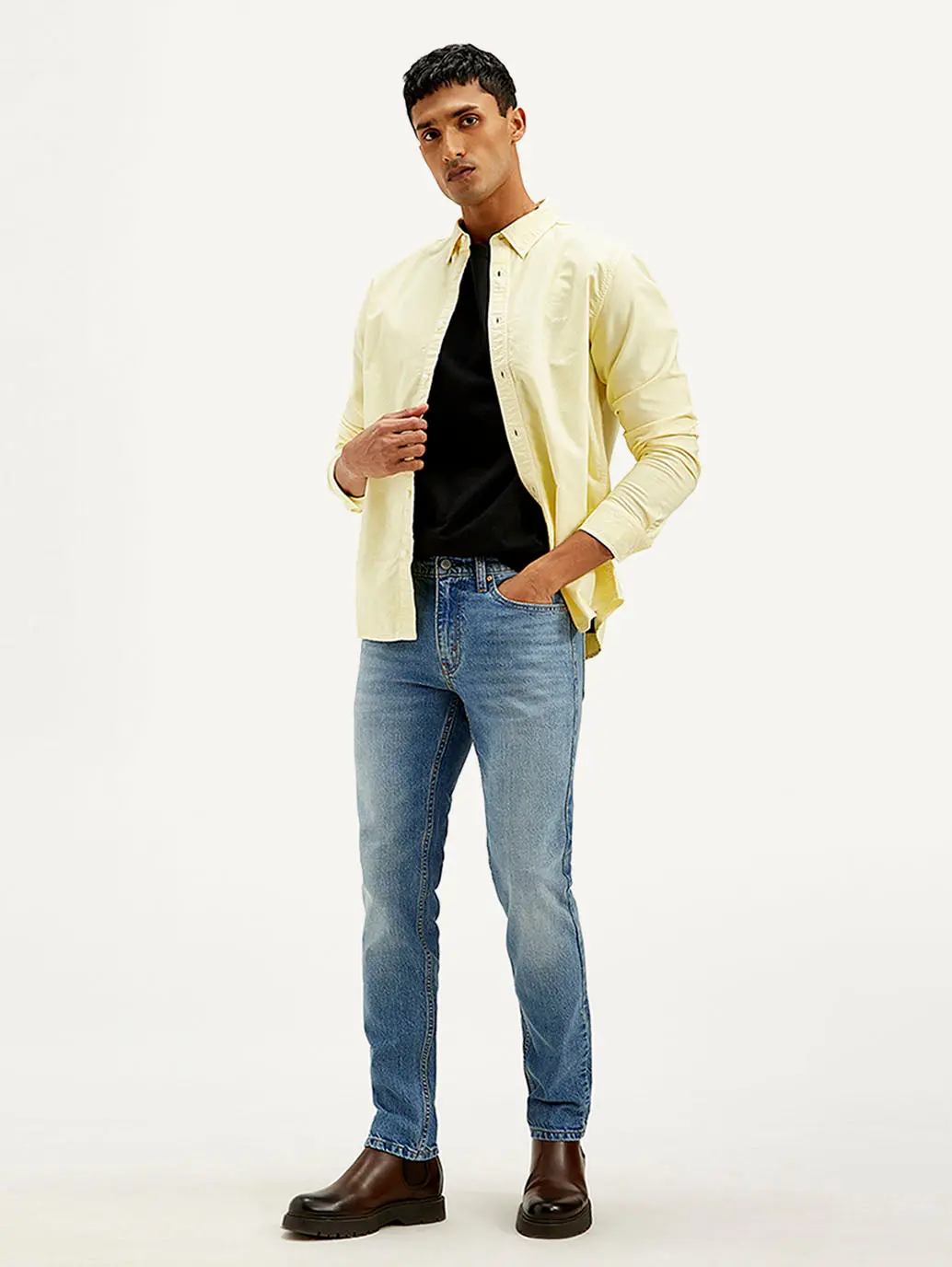 Men's 511 Light Blue Slim Fit Mid Rise Jeans 1