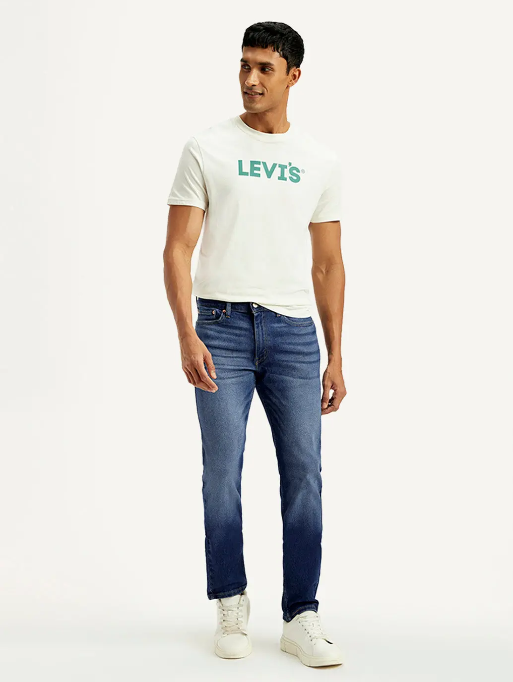 Men's 511 Blue Slim Fit Mid Rise Jeans 1