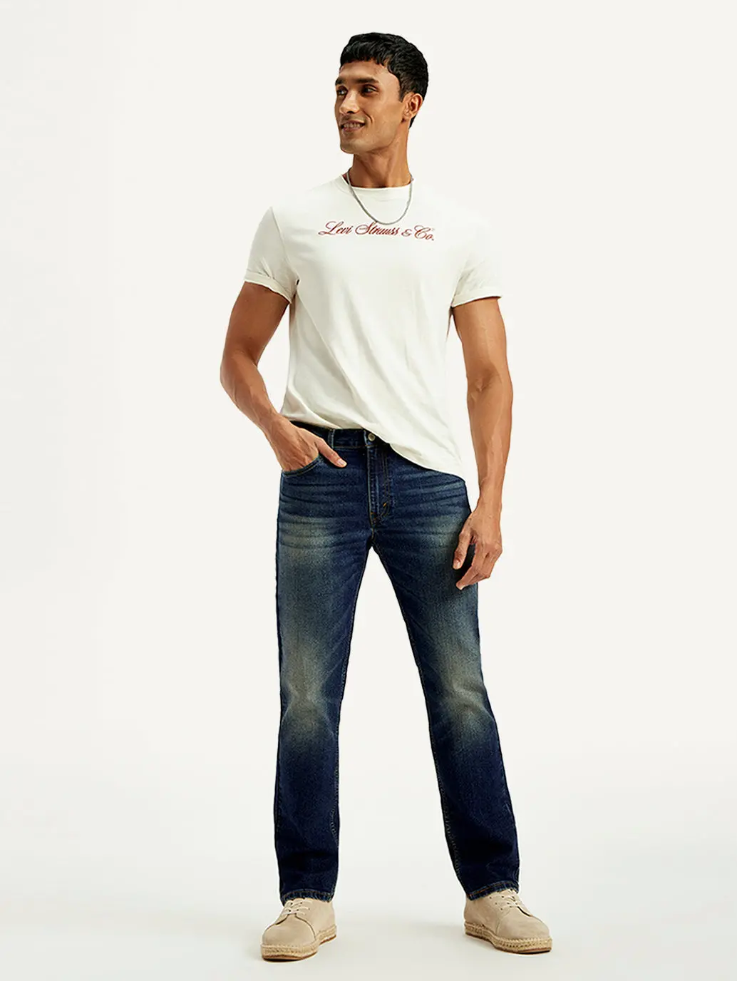Men's Tinted 511 Blue Slim Fit Mid Rise Jeans 1