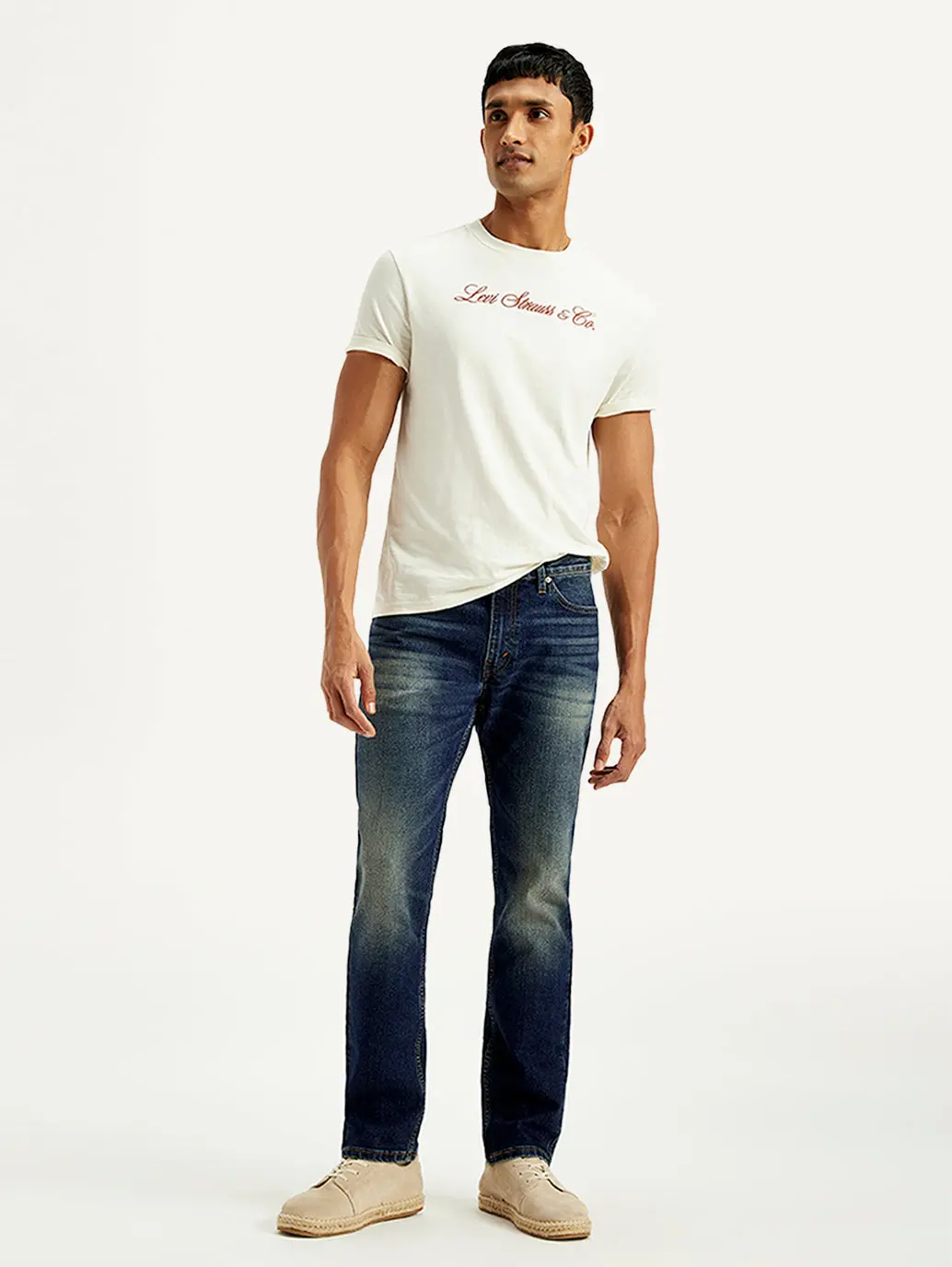 Men's Tinted 511 Blue Slim Fit Mid Rise Jeans 2