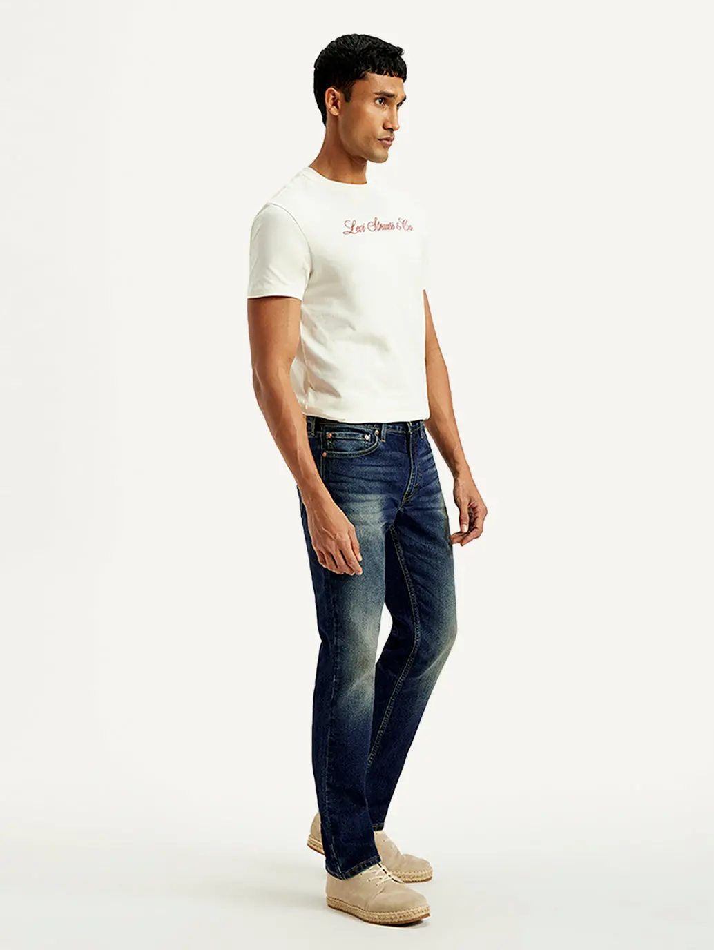 Men's Tinted 511 Blue Slim Fit Mid Rise Jeans 8