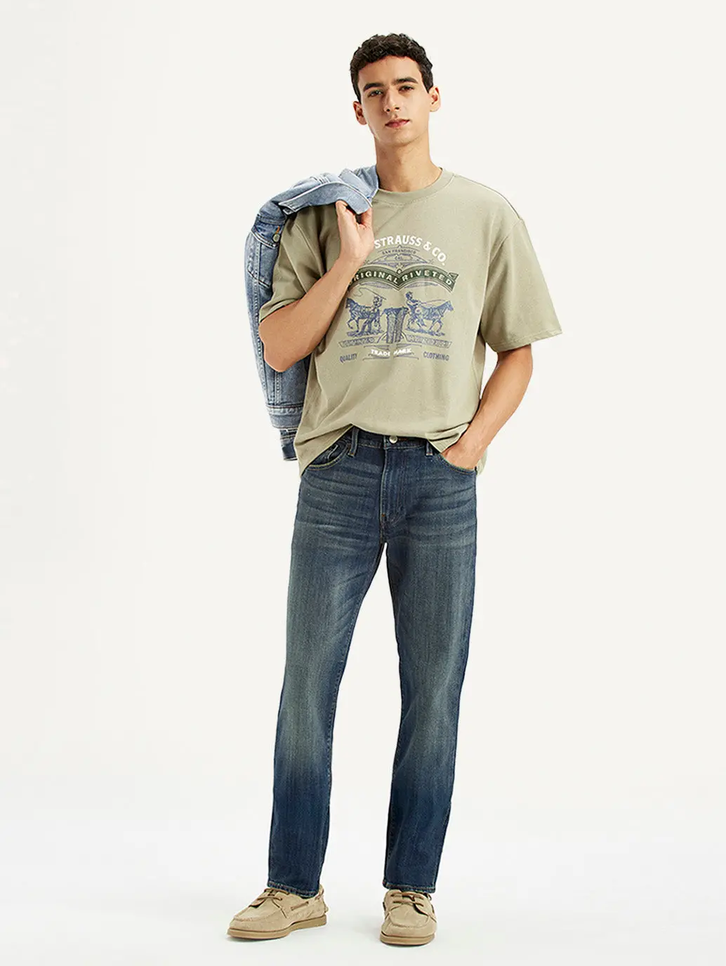 Men's 511 Blue Slim Fit Mid Rise Jeans 1