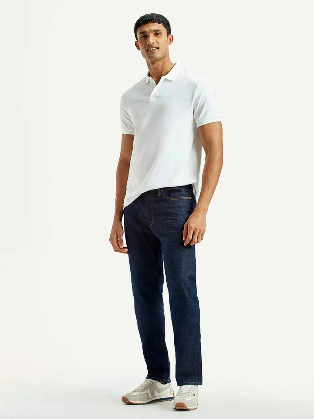 Men's 511 Dark Indigo Slim Fit Mid Rise Selvedge Jeans 3