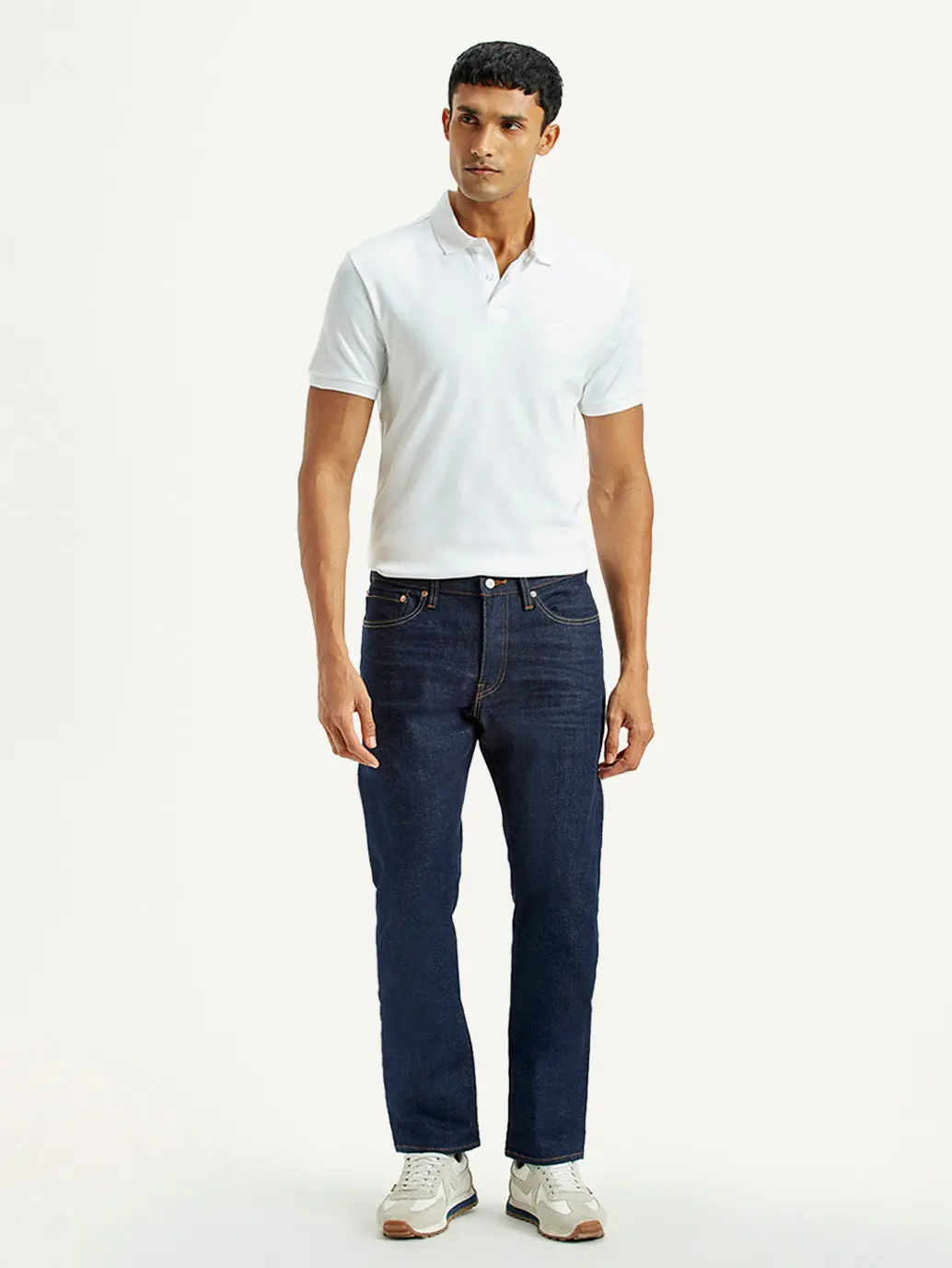 Men's 511 Dark Indigo Slim Fit Mid Rise Selvedge Jeans 1