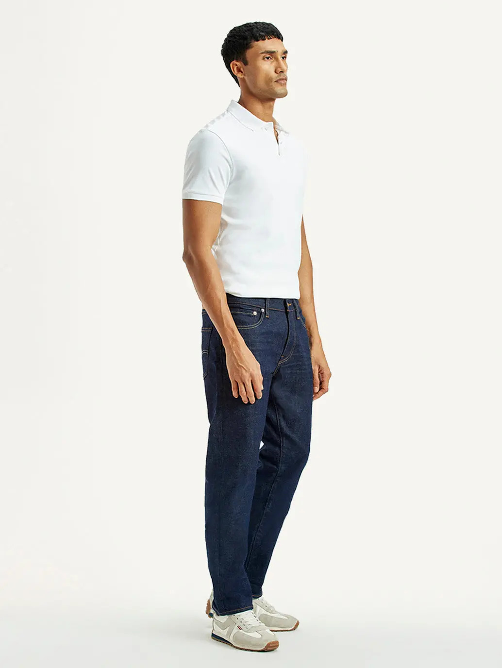 Men's 511 Dark Indigo Slim Fit Mid Rise Selvedge Jeans 6