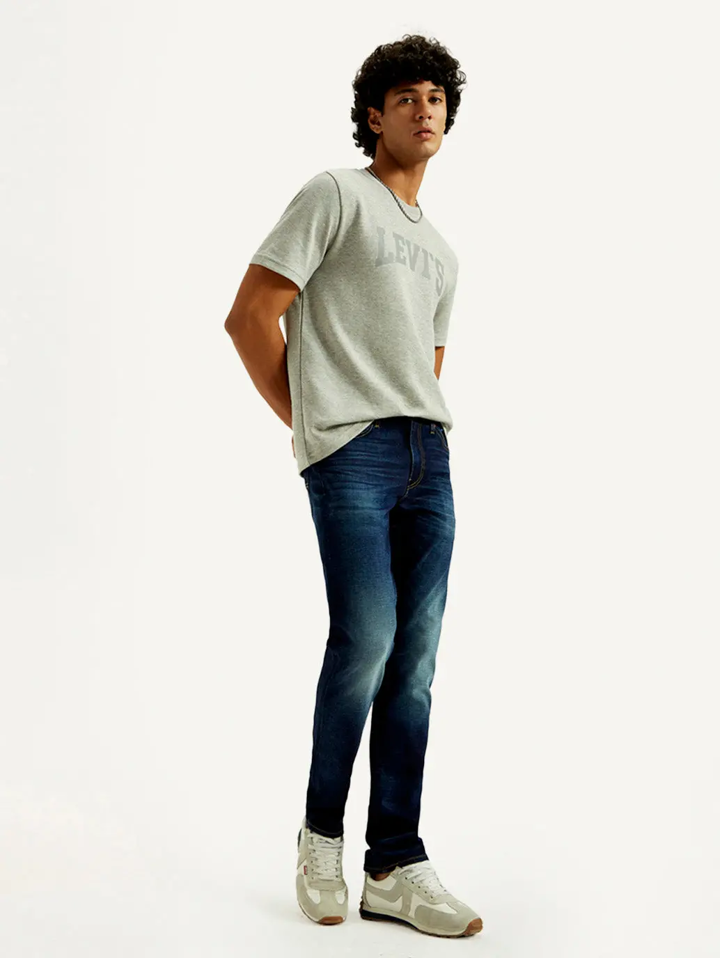 Men's 511 Indigo Slim Fit Mid Rise Linen Jeans 7