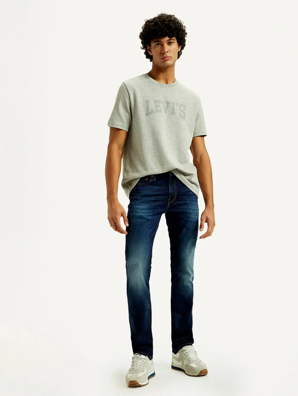 Men's 511 Indigo Slim Fit Mid Rise Linen Jeans 1