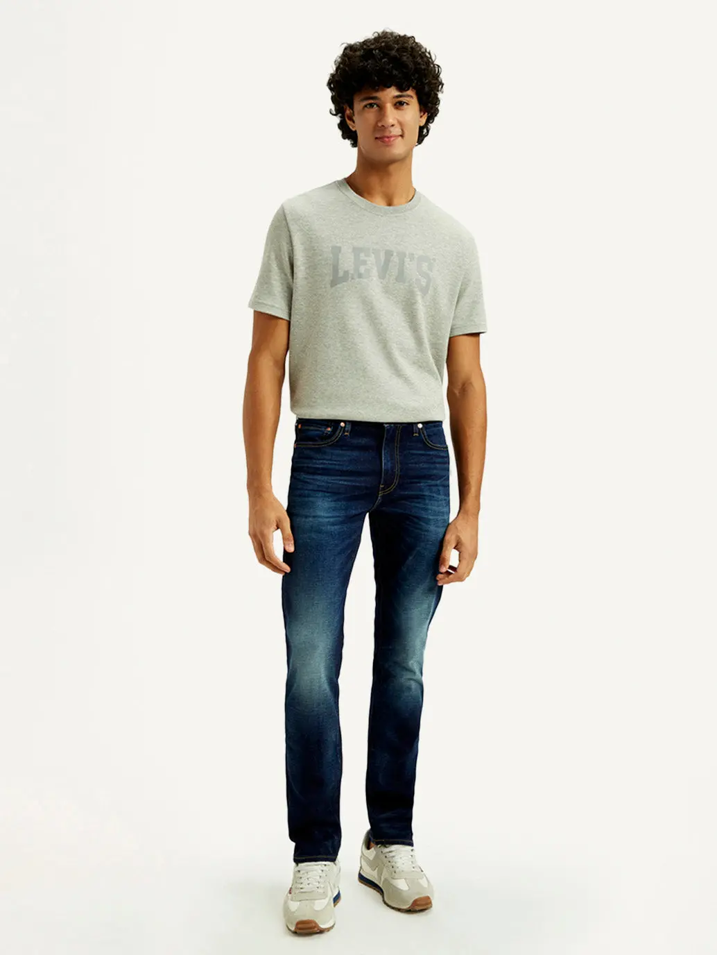 Men's 511 Indigo Slim Fit Mid Rise Linen Jeans 8
