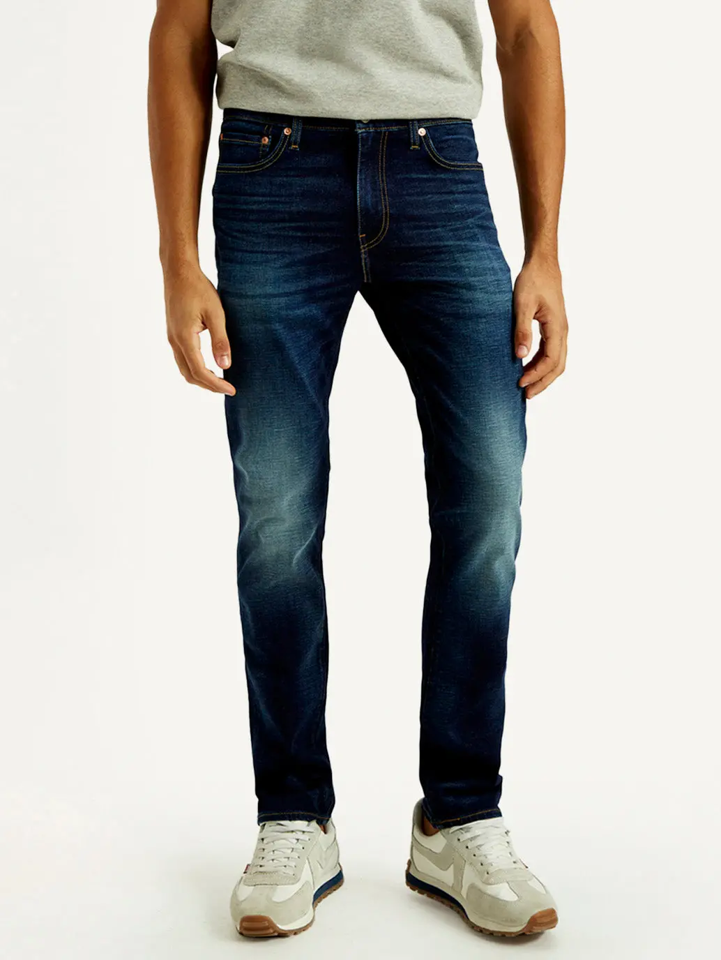 Men's 511 Indigo Slim Fit Mid Rise Linen Jeans 2