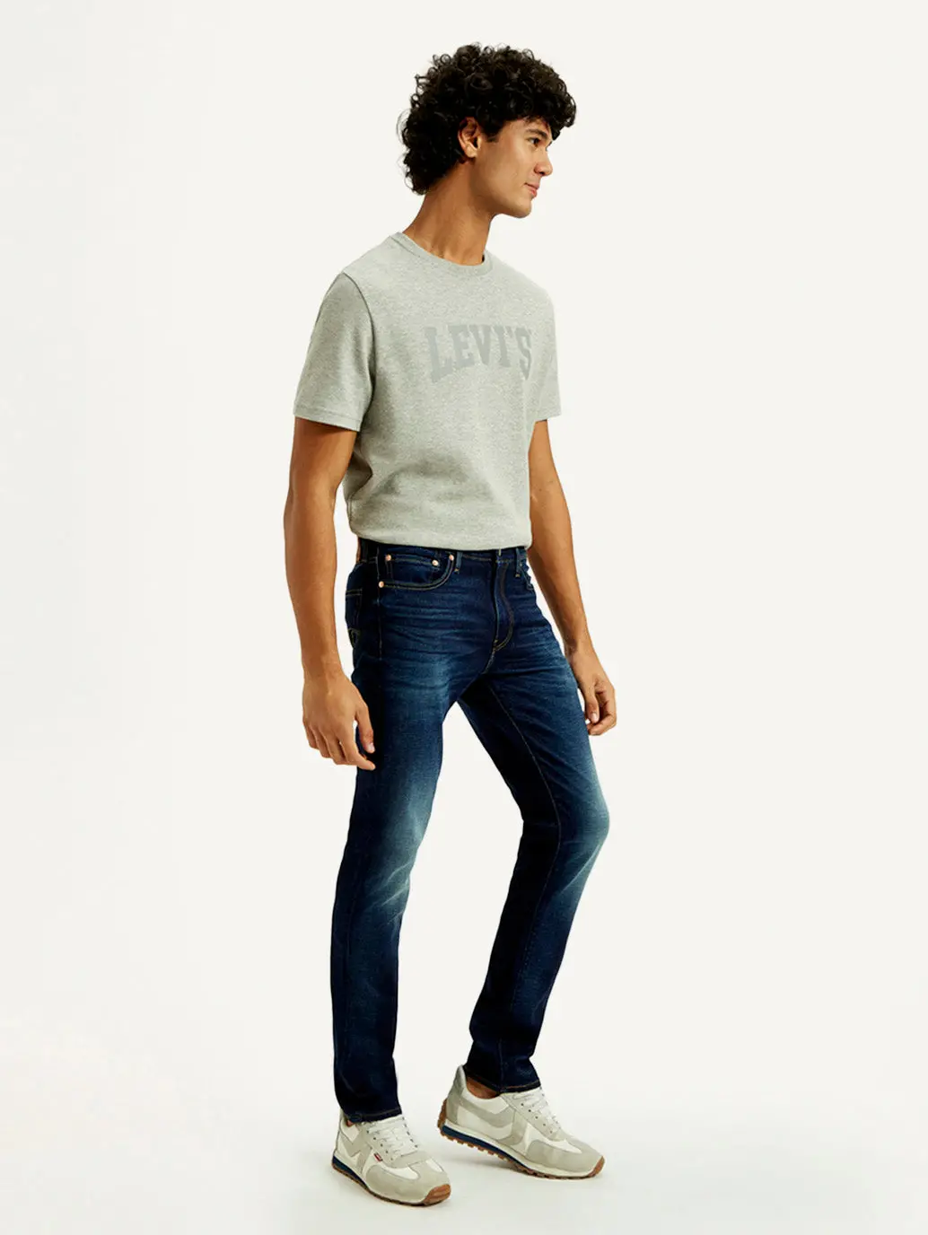 Men's 511 Indigo Slim Fit Mid Rise Linen Jeans 6