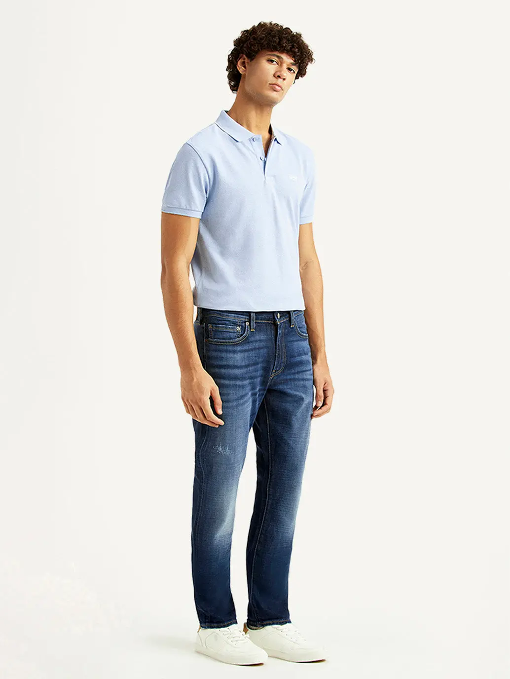 Men's 511 Blue Slim Fit Mid Rise Selvedge Jeans 7