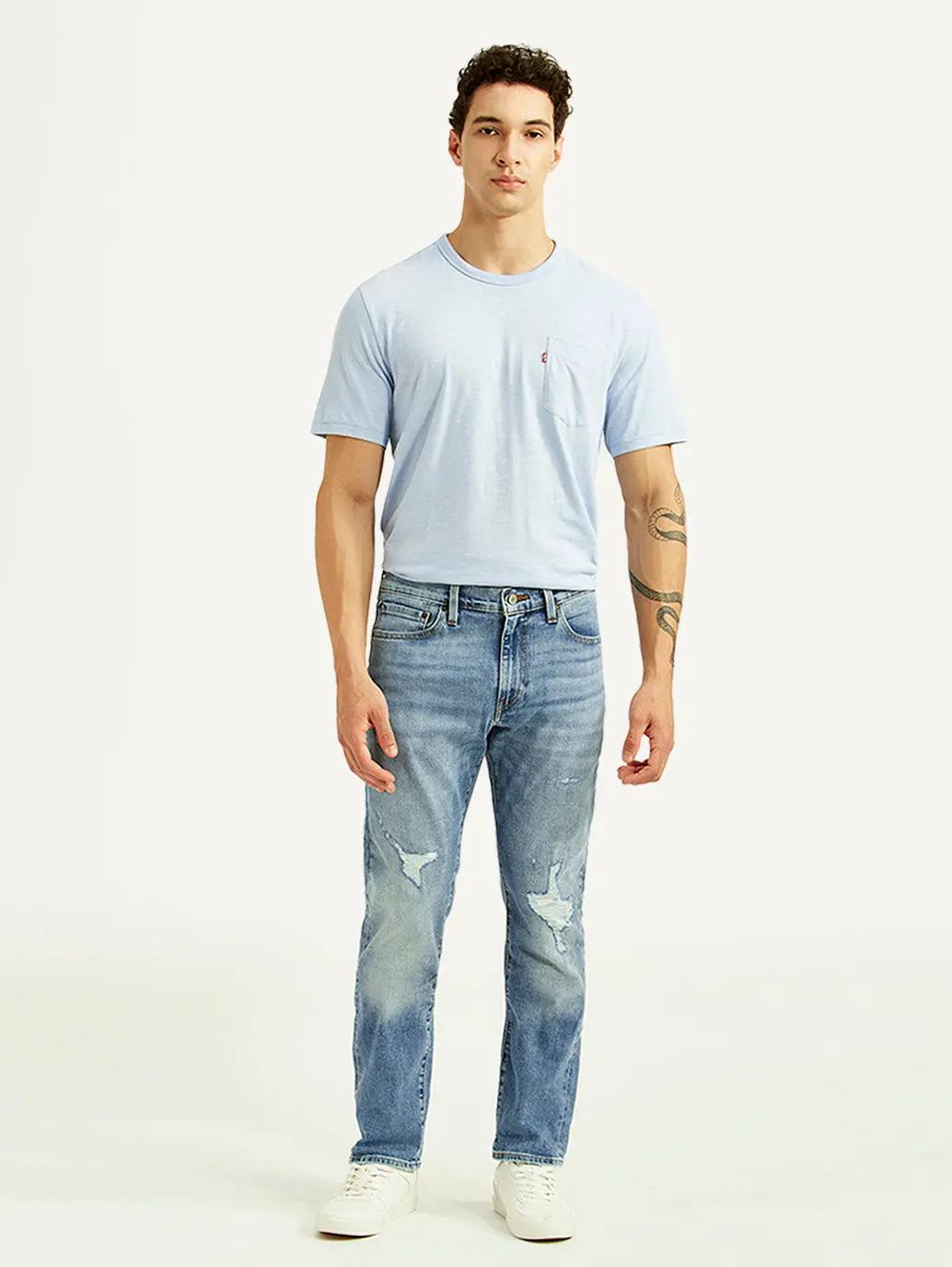 Men's 511 Blue Slim Fit Mid Rise Selvedge Jeans 7