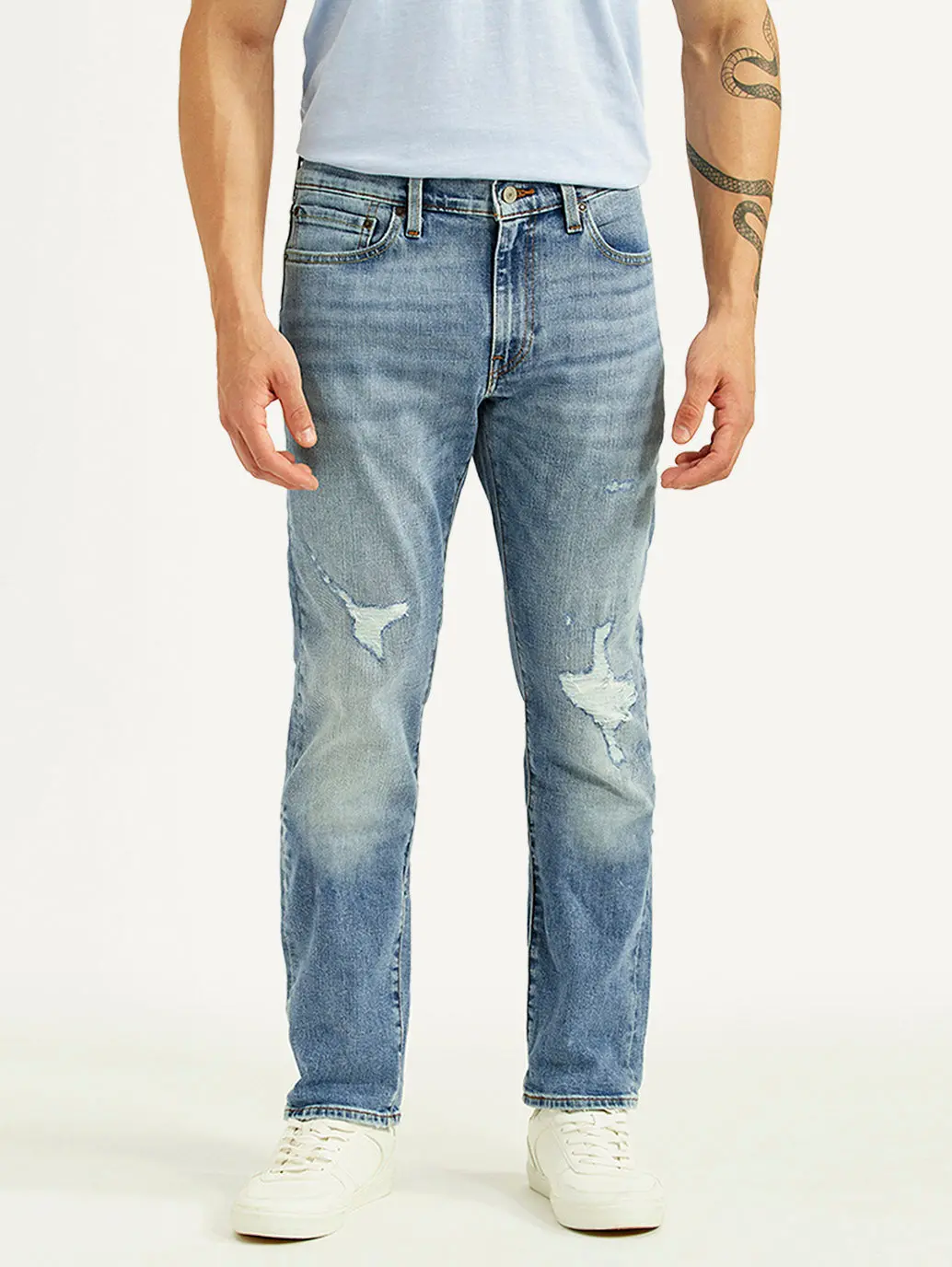 Men's 511 Blue Slim Fit Mid Rise Selvedge Jeans 3