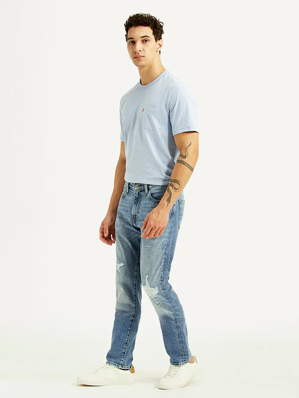Men's 511 Blue Slim Fit Mid Rise Selvedge Jeans 6