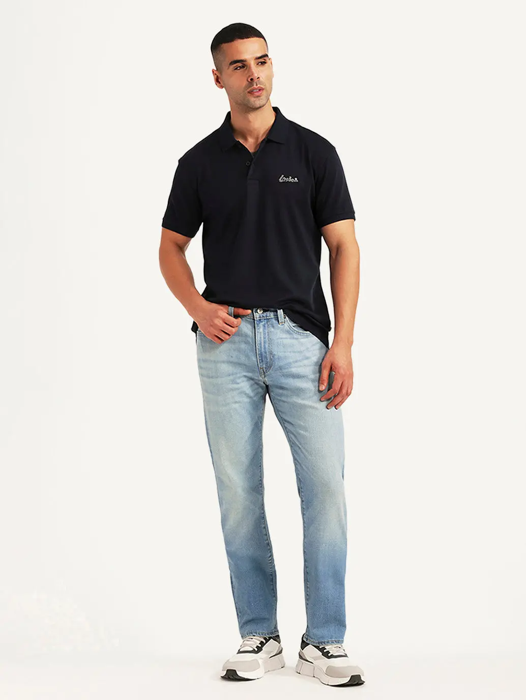 Men's 511 Light Blue Slim Fit Mid Rise Selvedge Jeans 1