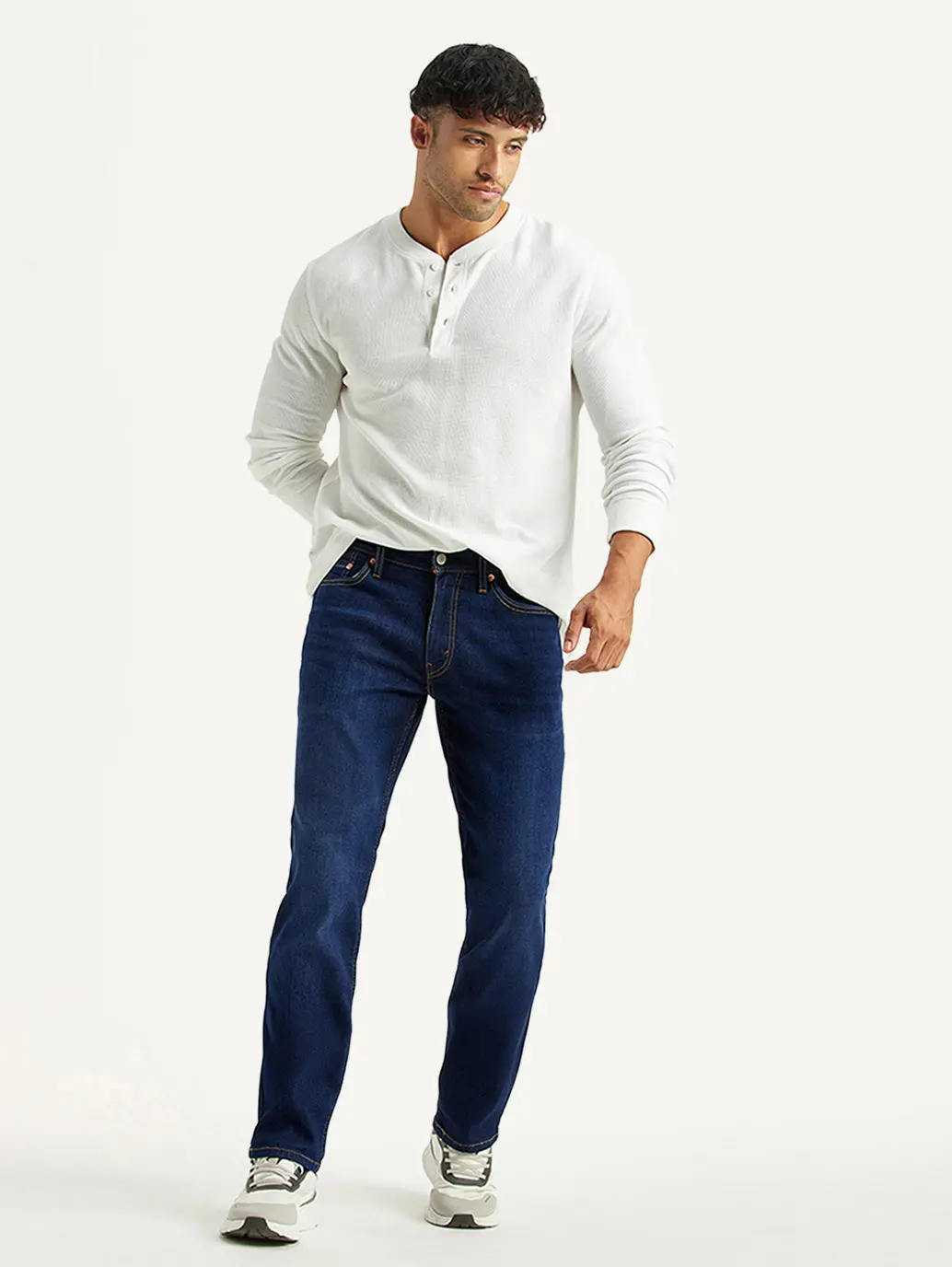 Men's 511 Dark Blue Slim Fit Mid Rise Jeans 1