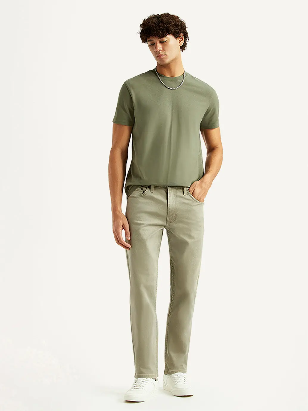Men's 511 Light Green Slim Fit Mid Rise Jeans 1