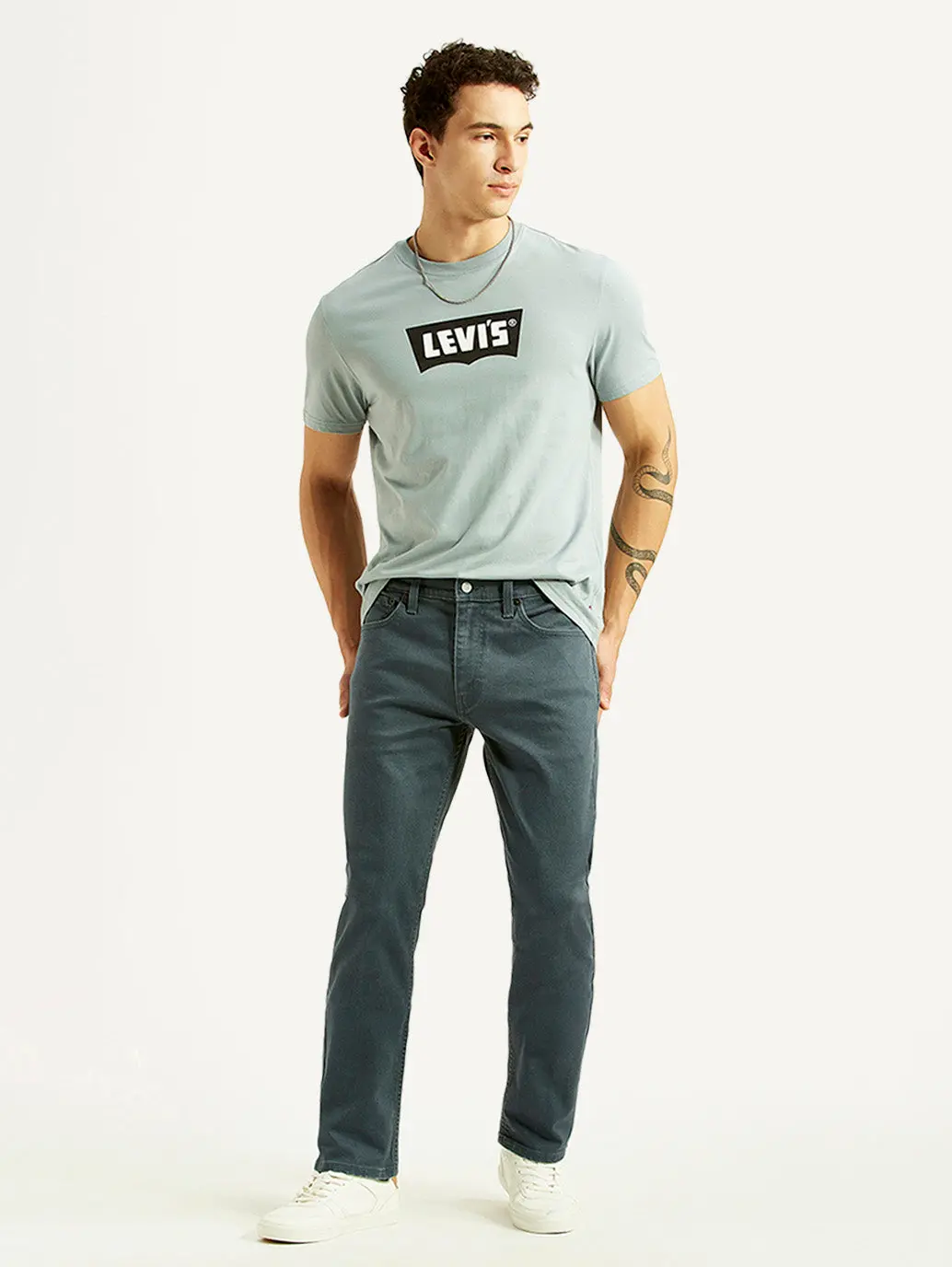 Men's 511 Blue Slim Fit Mid Rise Jeans 1