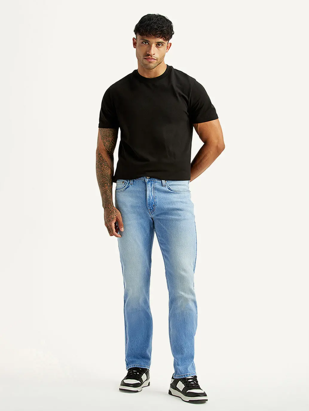 Men's 511 Light Blue Slim Fit Mid Rise Jeans 7