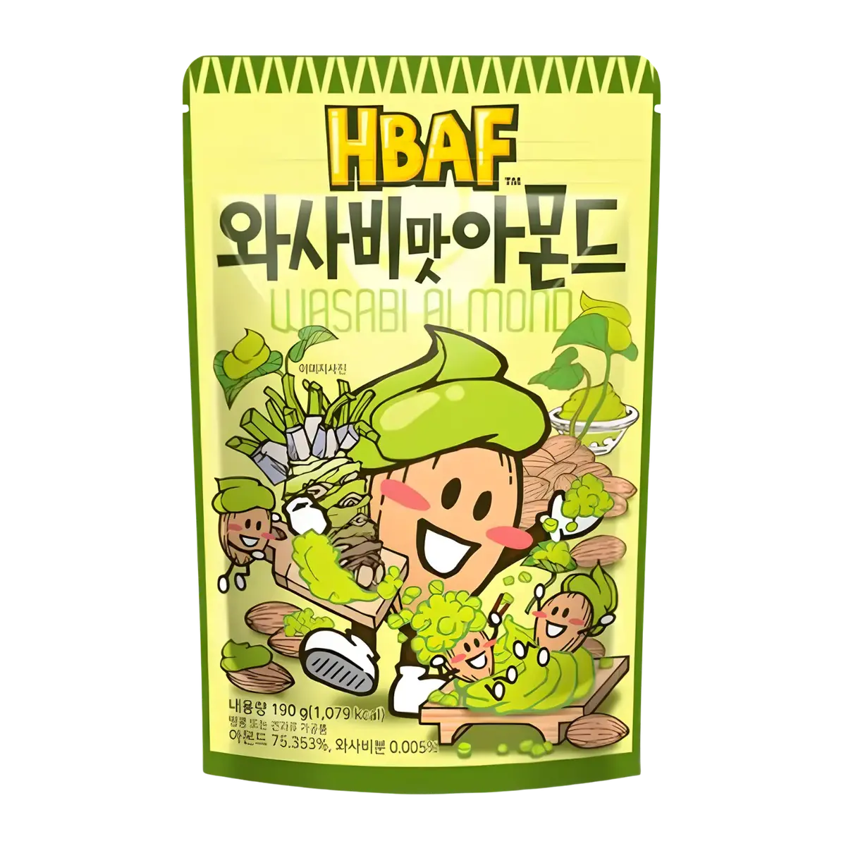 Hbaf Wasabi Flavour Almond 190G 1