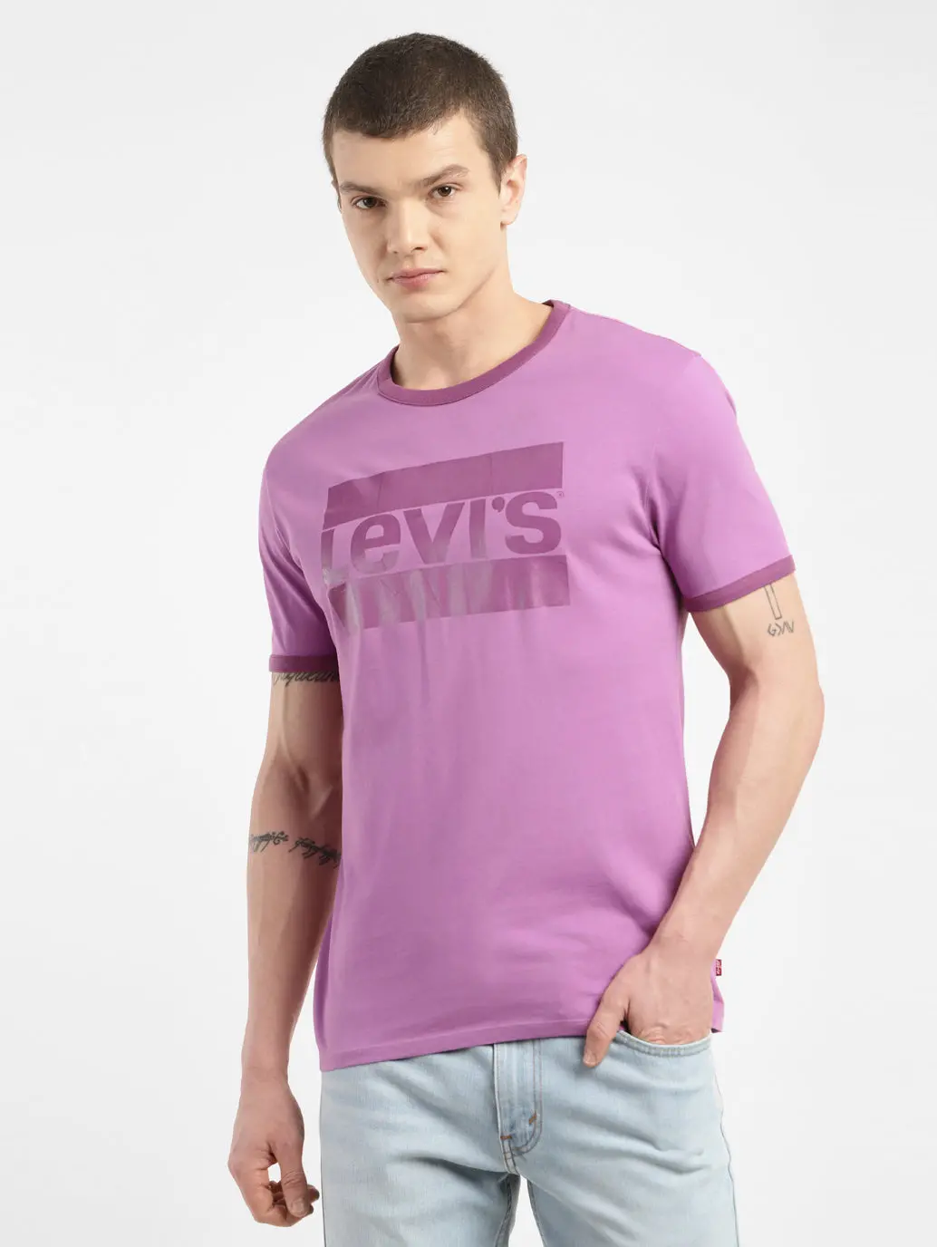 Men's Brand Logo Slim Fit T-Shirt 2