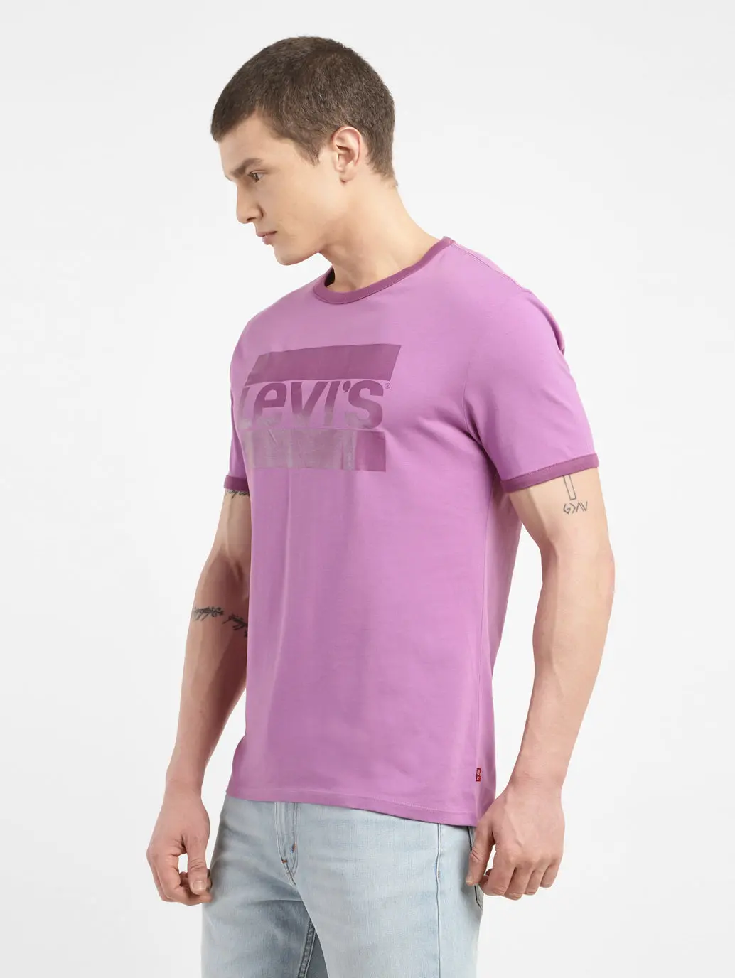 Men's Brand Logo Slim Fit T-Shirt 4
