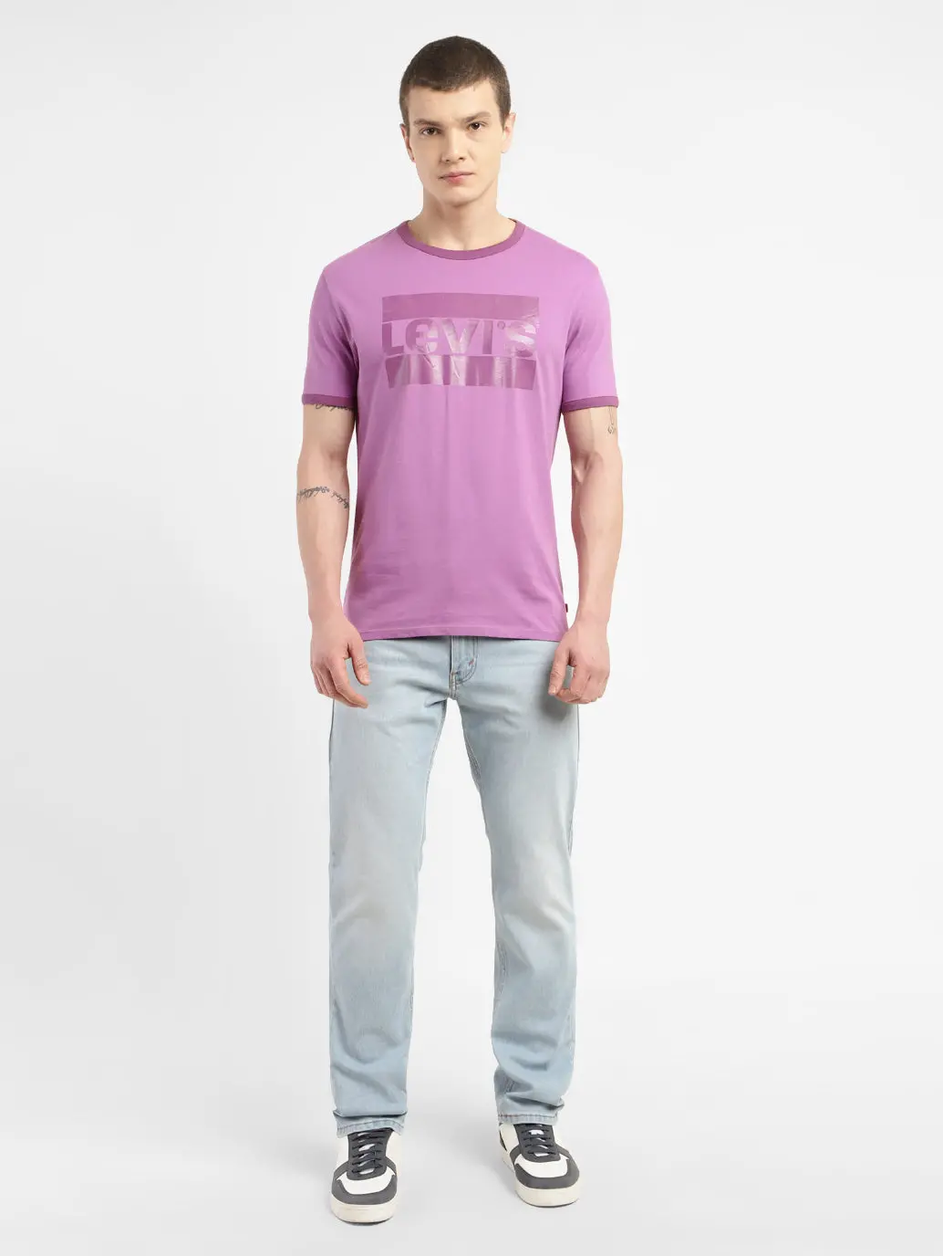 Men's Brand Logo Slim Fit T-Shirt 6
