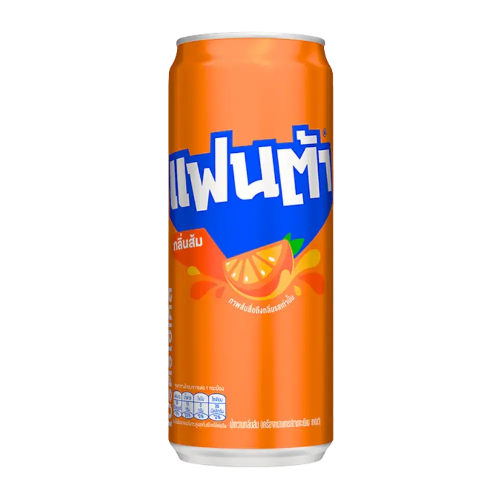 Fanta Orange Flavour (Thai) 325Ml 1